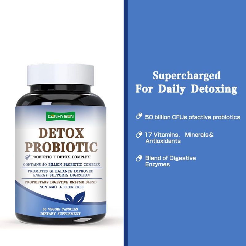 Κάψουλες Premium Custom Detox Probiotics Βελτιώνουν τα Επίπεδα Ενέργειας Σχεδιασμένες για Γυναίκες και Άνδρες