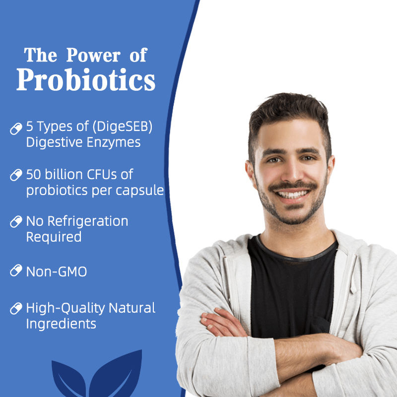 Κάψουλες Premium Custom Detox Probiotics Βελτιώνουν τα Επίπεδα Ενέργειας Σχεδιασμένες για Γυναίκες και Άνδρες