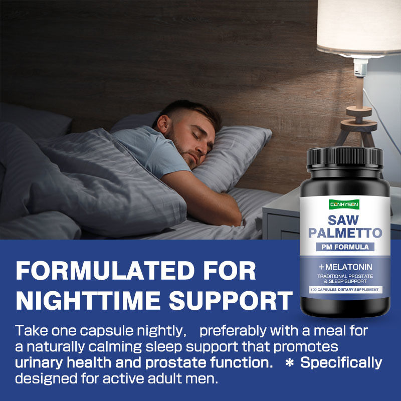OEM/ODM Saw Palmetto Βίγκαν Συμπλήρωμα Saw Palmetto Καψάκια για τη μείωση της συχνής ούρησης