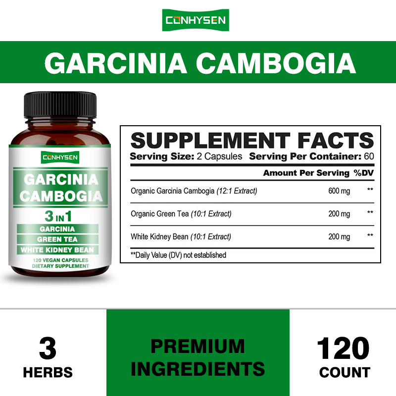 Κάψουλες Garcinia Cambogia σε Προσφορά 3-σε-1 Vegan Κάψουλα Προάγει την Παραγωγή Ενέργειας με Πράσινο Τσάι