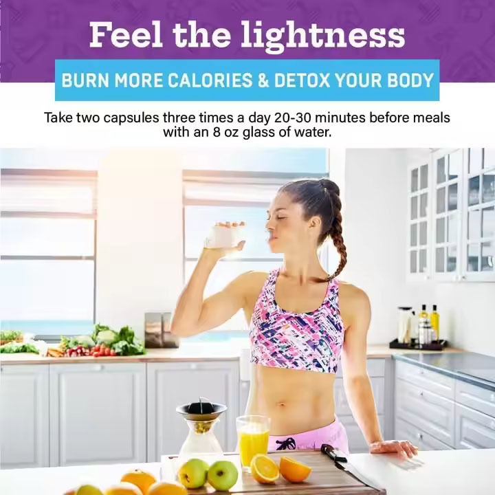 Πρωταθλήτρια φυτική καυστήρας λίπους με Garcinia Cambogia L-Carnitine Ενισχύει το μεταβολισμό Μειώνει την όρεξη Αποτοξίνω ενεργοποιεί