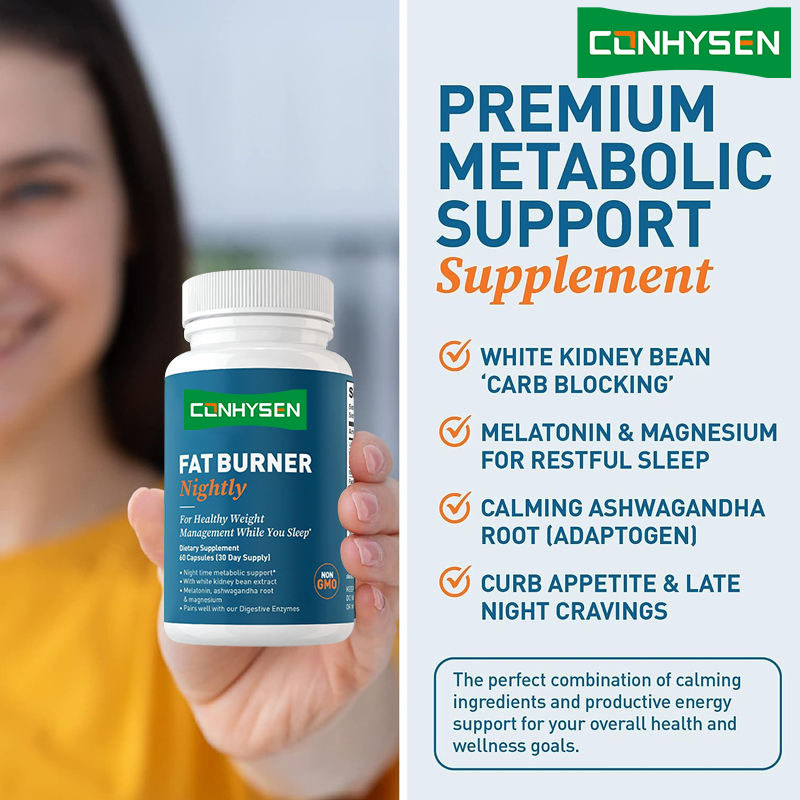 Συμπλήρωμα Αδυνατίσματος Night Time Fat Burner Super Slim Capsule για Γυναίκες και Άνδρες