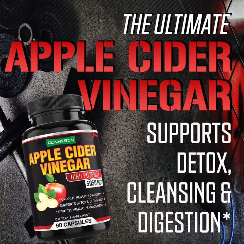 Προσαρμοσμένα Slim Καψάκια Χαλαρωτικά χάπια Super Apple Cider Vinegar Καψάκια για την καύση λίπους