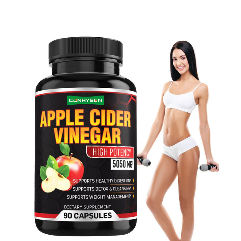 Προσαρμοσμένα Slim Καψάκια Χαλαρωτικά χάπια Super Apple Cider Vinegar Καψάκια για την καύση λίπους