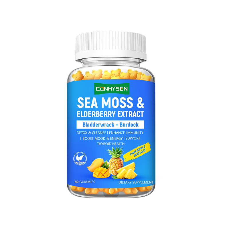 Ζελεδάκια Sea Moss 8-σε-1 Φόρμουλα Premium Custom Boost Διάθεση και Ενέργεια Factory