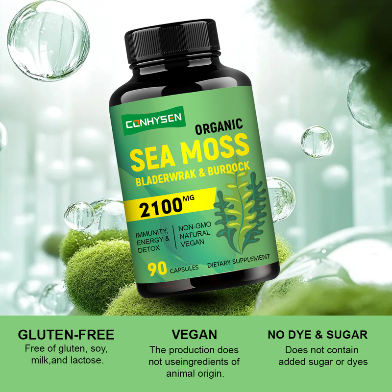 Προσαρμοσμένες Κάψουλες Φυσικού Sea Moss με Επωνυμία Ενισχύουν την Παραγωγή Ενέργειας Κατασκευαστής