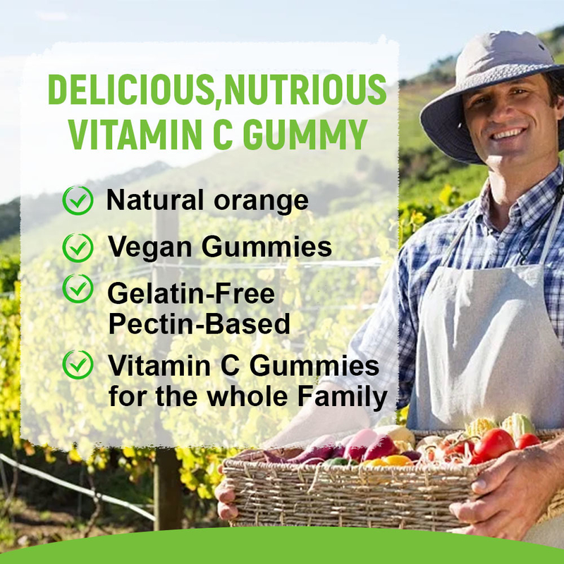 Ζελεδάκια Βιταμίνης C με Φυσική Γεύση Πορτοκαλιού Χονδρική Πώληση από το Εργοστάσιο Υποστήριξη για την Καρδιά και Ενέργεια