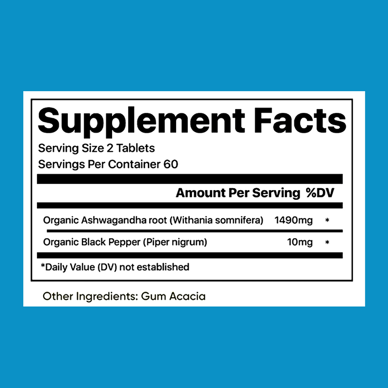 Βελτιωμένη φόρμουλα απορρόφησης με οργανική Ασγουάνθα και μαύρο πιπέρι