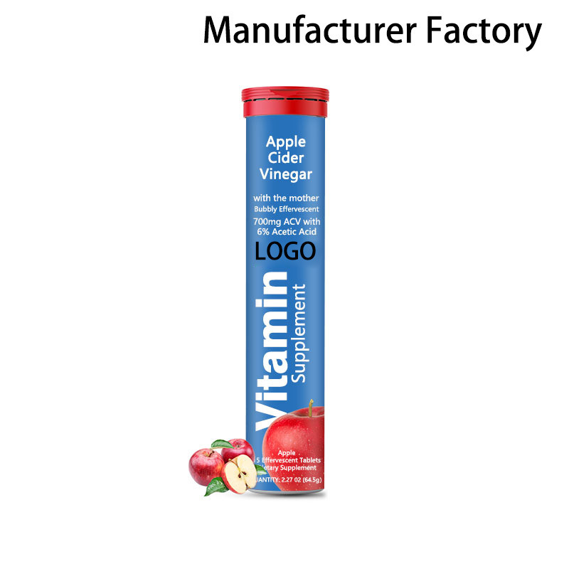 Εργοστασιακή Χονδρική Πώληση Αναβράζοντα Δισκία Μηλόξυδου για Αδυνάτισμα