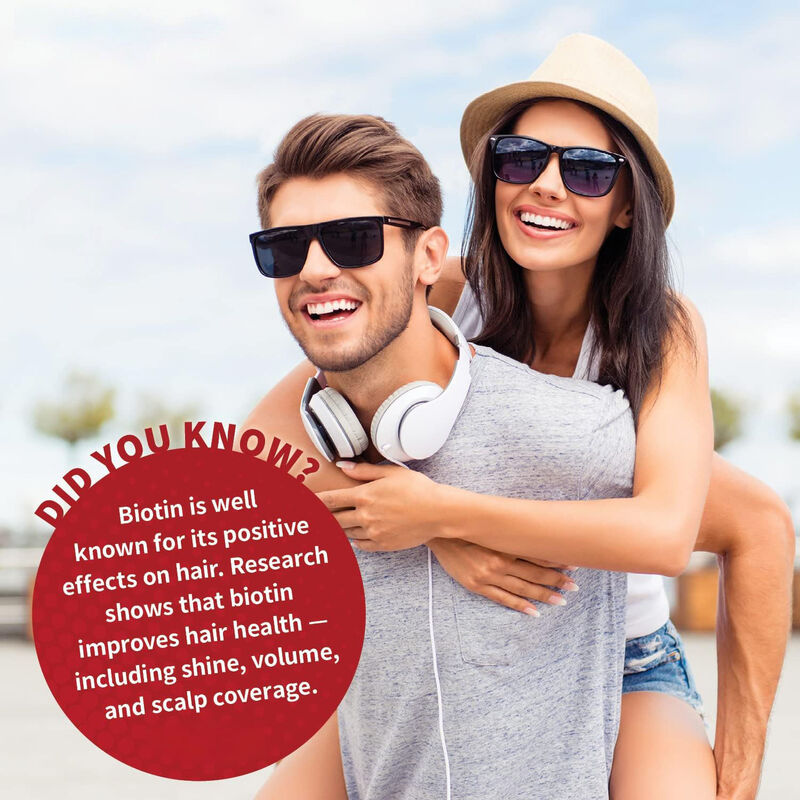 Χονδρικής Πώλησης Vegan Ζελεδάκια Βιοτίνης, Σύμπλεγμα Βιταμινών και Μετάλλων για την Υγεία Μαλλιών, Δέρματος και Νυχιών, Προάγει την Παραγωγή Κερατίνης για Ενήλικες και Εφήβους