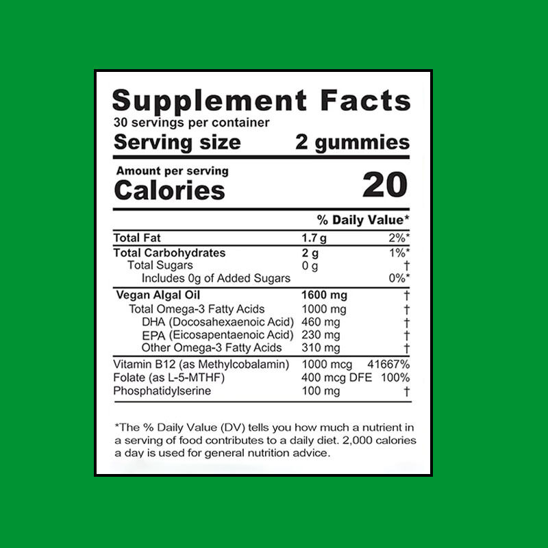 Πιο δημοφιλείς Ομέγα 3-6-9 Γουμάι για παιδιά και ενήλικες Βιταμίνες για τον εγκέφαλο και την καρδιά