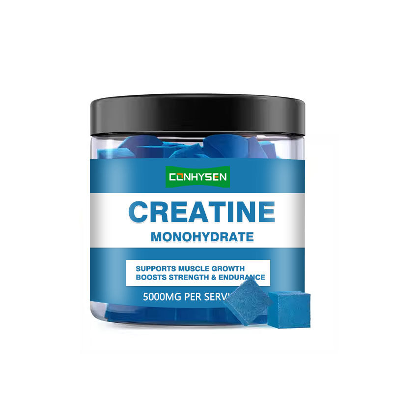 Προσαρμοσμένο αθλητικό Creatine Monohydrate Gummies Προ-άσκηση χάπια μυϊκής ανάπτυξης για ενήλικες