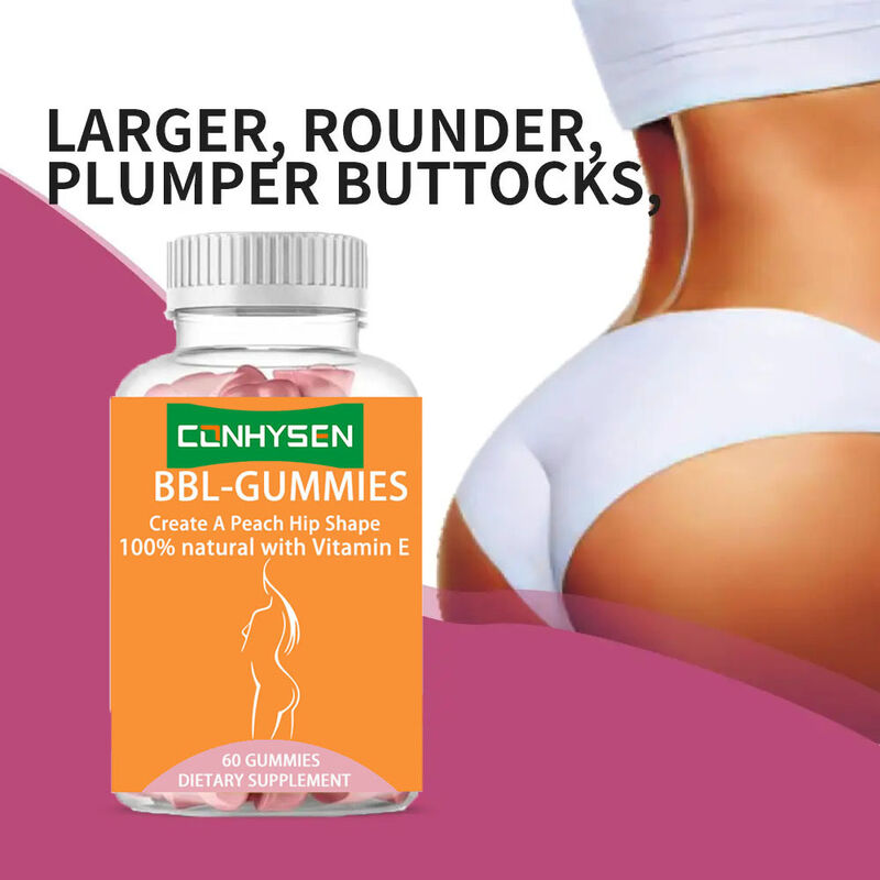 OEM Private Label BBL Gummies Gummy Candy Butt Enhancement Hip Booster για ενήλικες Όχι για παιδιά ή έγκυες γυναίκες