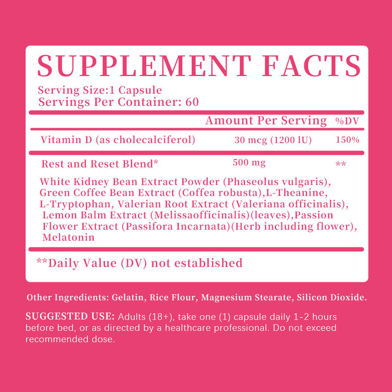 OEM Καψίλα Καύσης λίπους στην κοιλιά Αποτοξίνωση Επιπλέον καταστολή της όρεξης για γυναίκες