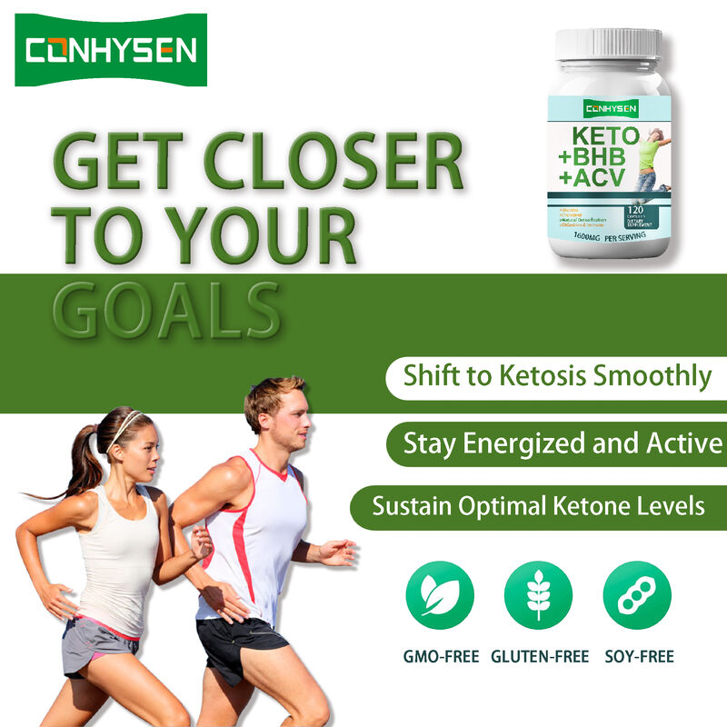 Ιδιωτικό σήμα Κέτο ACV BHB Συμπλήρωμα διαιτητικών ινών Κάψουλες Κέτο Bhb Κάψουλες Απώλεια βάρους Συμπληρώματα δίαιτας
