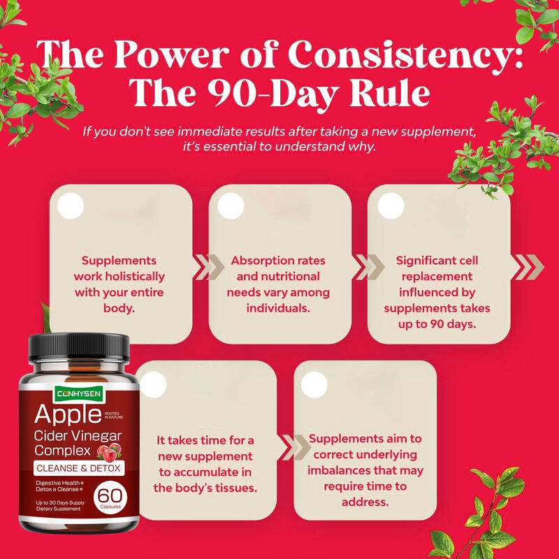 OEM Υψηλής Ποιότητας Συμπλήρωμα Μηλόξυδου Vegan για Διαχείριση Βάρους, Λιποδιαλύτης, Προάγει την Πέψη