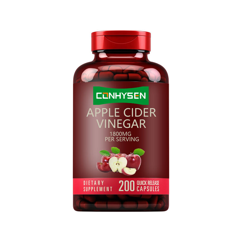 Συμπλήρωμα Μηλόξυδου OEM/ODM Υποστήριξη Πέψης & Αποτοξίνωσης Διαχείριση Βάρους Κάψουλες Μηλόξυδου για Άνδρες Γυναίκες