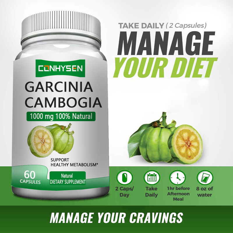 Συμπληρώματα Διατροφής με Εκχύλισμα Garcinia Cambogia για Ιδιωτική Ετικέτα, Κάψουλες Garcinia Cambogia που Υποστηρίζουν Υγιή Μεταβολισμό & Βελτιώνουν τη Διάθεση