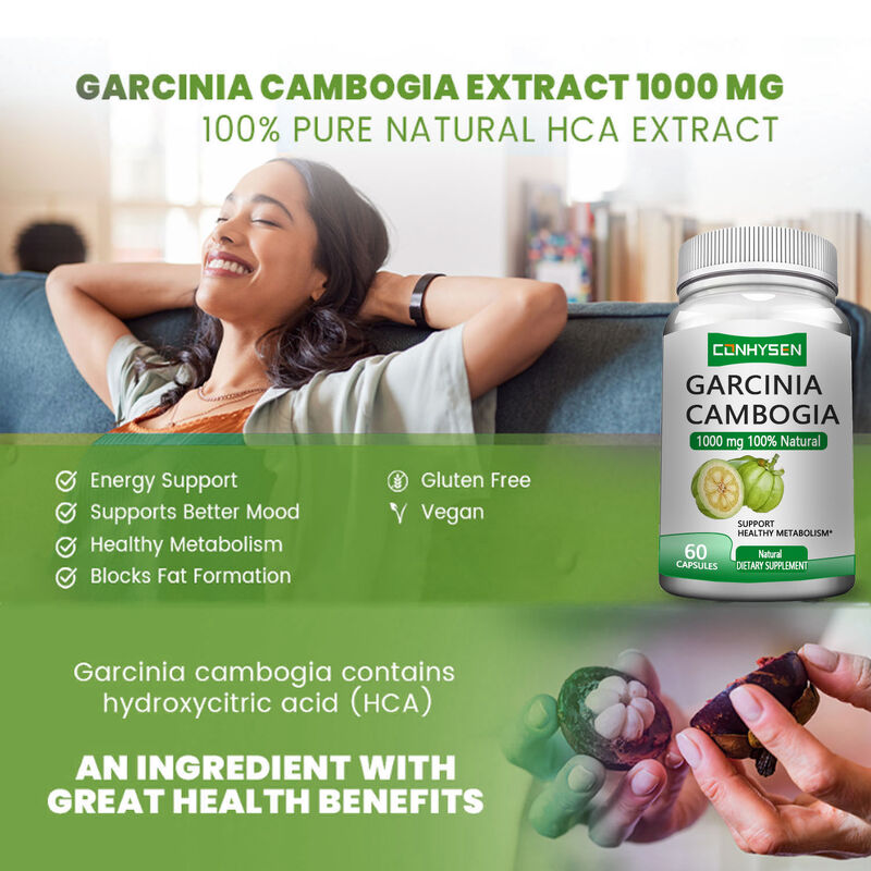 Συμπληρώματα Διατροφής με Εκχύλισμα Garcinia Cambogia για Ιδιωτική Ετικέτα, Κάψουλες Garcinia Cambogia που Υποστηρίζουν Υγιή Μεταβολισμό & Βελτιώνουν τη Διάθεση