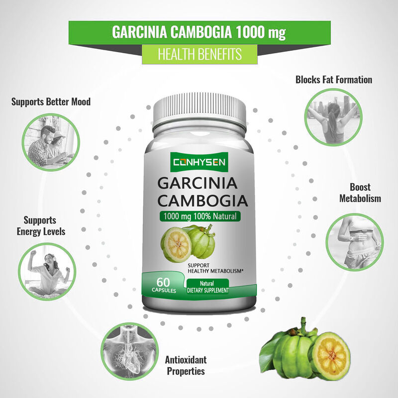 Συμπληρώματα Διατροφής με Εκχύλισμα Garcinia Cambogia για Ιδιωτική Ετικέτα, Κάψουλες Garcinia Cambogia που Υποστηρίζουν Υγιή Μεταβολισμό & Βελτιώνουν τη Διάθεση