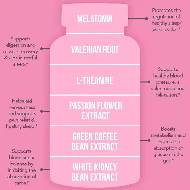 Συμπληρώματα καψουλών για νυχτερινή καύση λίπους με εκχύλισμα λευκού φασολιού για ενίσχυση του μεταβολισμού και υποστήριξη αποκατάστασης μυών για γυναίκες