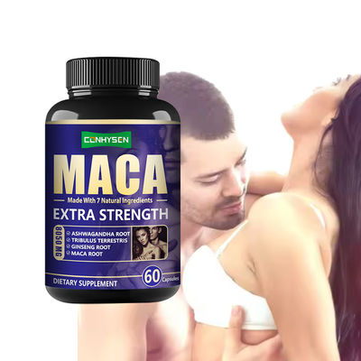 OEM Maca ανδρικής βελτίωσης κάψουλες υποστήριξη ενέργειας άνδρες χάπια ισχύος Tongkat Ali κάψουλες