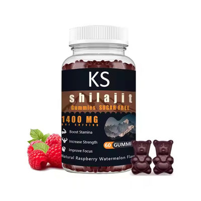 Χωρίς ζάχαρη Shilajit Extract Gummies βελτιώνει την εστίαση για ενήλικες Shilajit Gummies