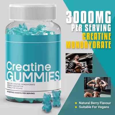 Κρεατίνη Gummies Βελτιώνει την Αθλητική Απόδοση Κρεατίνη Monohydrate συμπλήρωμα 60 Gummies