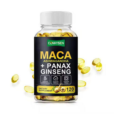 Φυτική Υγεία Συμπλήρωμα Μακά Softgels Ashwagandha Ginseng Για Άνδρες Βιταμίνες