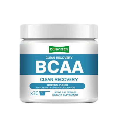 Σκόνη BCAA Clean Recovery Υποστηρίζει την Ισορροπία Υγρών Επισκευή Μυών Μηδέν Ζάχαρη