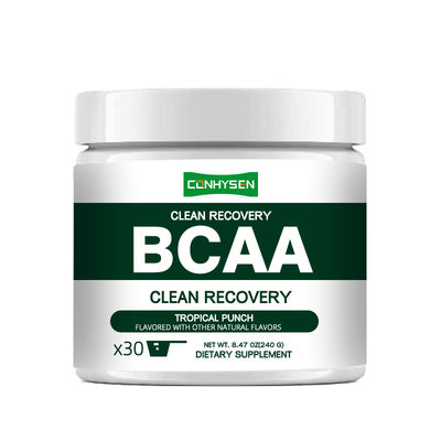 Ιδιωτικής Ετικέτας Clean Recovery BCAA Powder 9 Απαραίτητα Αμινοξέα Μειωμένης Ενοχλητικότητας και Στρες