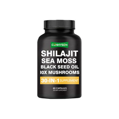 30-Σε-1 Κάψουλες Shilajit για Φυσική Δύναμη Κάψουλες Sea Moss