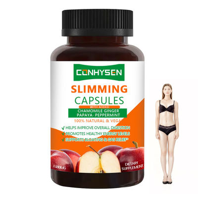 Προσαρμοσμένες 100% Vegan κάψουλες αδυνατίσματος με μέντα υποστηρίζουν την ανακούφιση από το φούσκωμα και τα αέρια