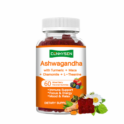 Χονδρική τιμή Ashwagandha Gummies Υποστήριξη εστιαστικής μνήμης
