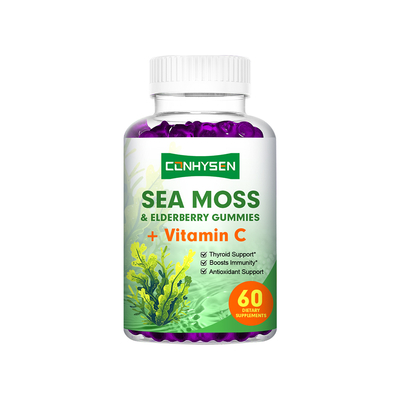 Ζελεδάκια με Sea Moss και Elderberry για Υποστήριξη Αντιοξειδωτικών OEM/ODM Custom