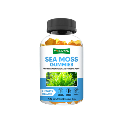 Προσαρμοσμένα Gummies Sea Moss Γεύση Μούρου Τιμή Χονδρικής Προωθούν την Υγεία των Αρθρώσεων και των Οστών