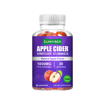 Εργοστάσιο Γεύση Μήλου Μηλόξυδο Gummies Προωθούν Αποτοξίνωση Προσαρμοσμένη Επωνυμία
