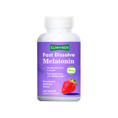 Προμηθευτής Εργοστάσιο 10mg Δισκία Μελατονίνης Προωθούν Χαλαρή Παραμονή και Παρατεταμένο Ύπνο