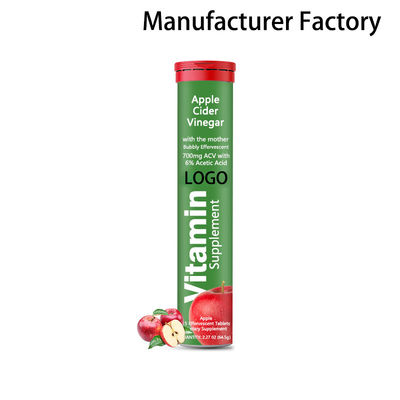 Χονδρικής Πώλησης Εργοστασίου Αναβράζον Δισκίο Μηλόξυδου Φυσικό Αδυνάτισμα Βιταμίνη